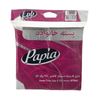 دستمال پاپیا رومیزی 8 عددی